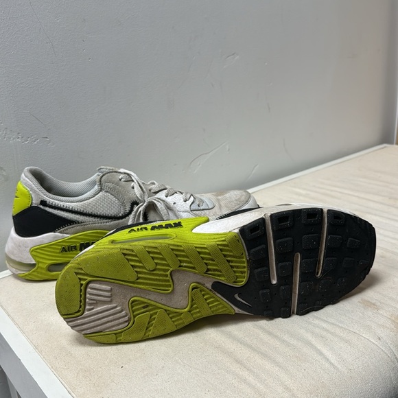 Nike Air Max White and Neon Green Sneakers - Picture 2 of 3